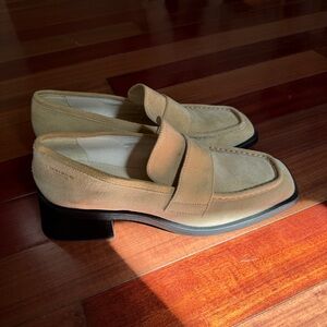 Vagabond Tan Suede Loafers